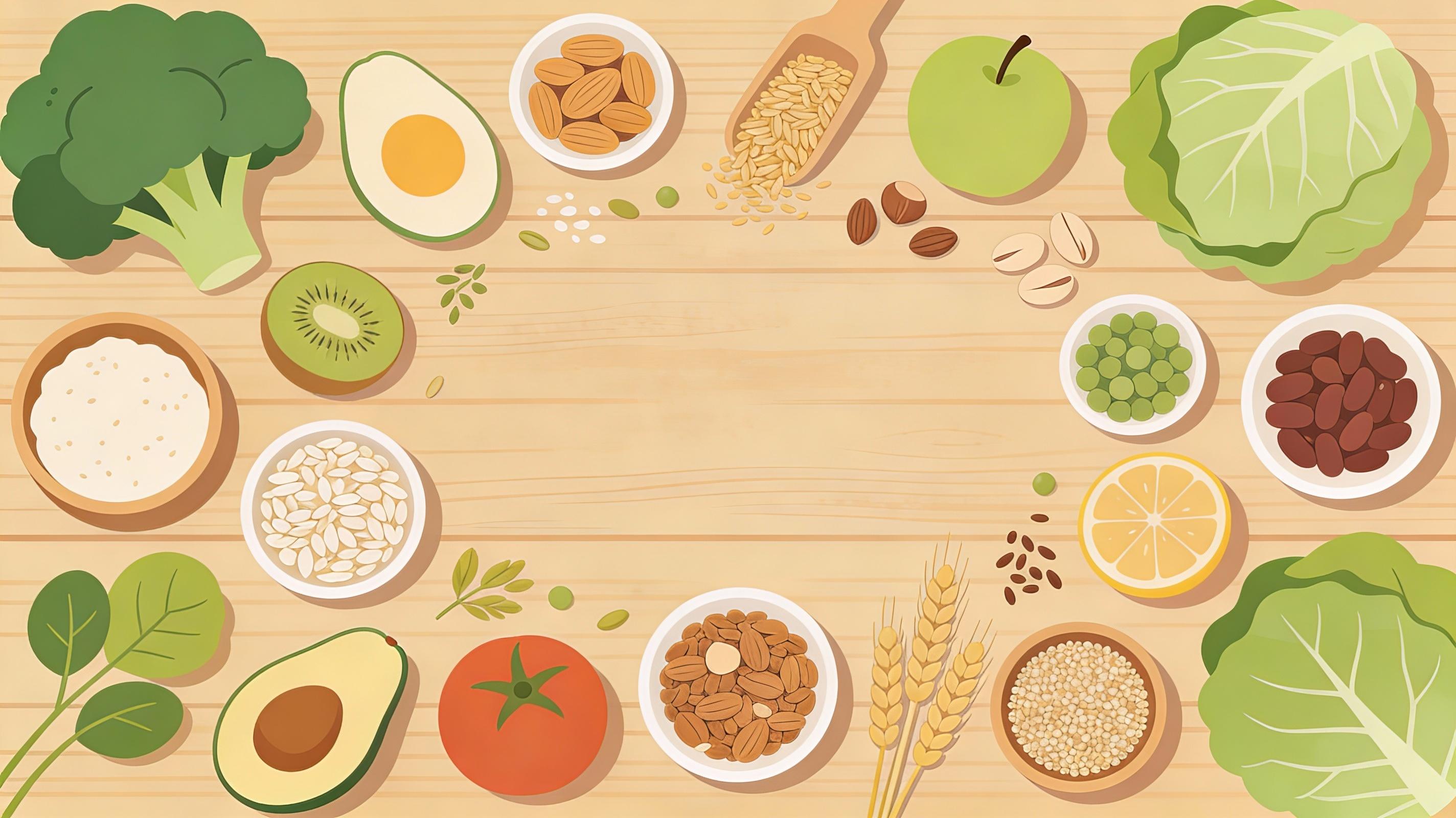 Fresh ingredients illustration